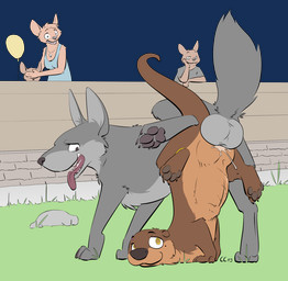 abdominal_bulge animal_genitalia animal_penis anthro balloon balls balls_deep big_balls big_knot big_penis brown_body brown_fur canine_genitalia canine_penis covering covering_face deep_penetration female female_penetrated feral feral_on_feral fur genitals grass grey_body grey_fur group huge_knot inflatable interspecies jewelry knot knot_bulge knot_hanging knotting large_knot large_penetration male male/female male_penetrating male_penetrating_female necklace no_internal_organs pawpads paws penetration penile penile_penetration penis penis_in_vagina plant ridiculous_bulge ridiculous_fit sex size_difference smile spread_legs spreading stretched_vagina thick_knot thick_penetration thick_penis tight_fit tongue tongue_out vaginal vaginal_knotting vaginal_penetration young causationcorrelation shanaa canid canine canis mammal mustelid otter wolf alpha_channel