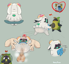 anus assisted_exposure avacaboo_(zenless_zone_zero) big_butt bodily_fluids butt cheat female genital_fluids imminent_sex infidelity looking_at_viewer looking_back lying machine male male/female on_back size_difference vaginal_fluids mouse_kenny mihoyo zenless_zone_zero anonymous_character miss_esme_(zenless_zone_zero) bangboo human mammal robot absurd_res hi_res