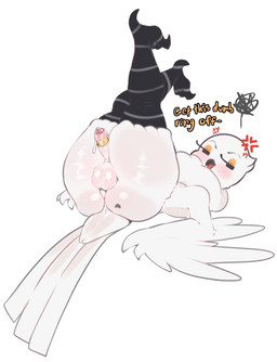 accessory anthro balls beak big_butt bodily_fluids butt cock_ring cross-popping_vein erection eyelashes feathered_wings feathers femboy foreskin genital_fluids genitals humanoid_genitalia humanoid_penis jewelry looking_at_viewer male neck_tuft nude penis penis_accessory penis_jewelry precum simple_background solo tail tail_feathers text thick_thighs tuft white_background white_body white_feathers winged_arms wings meweeze burd_(meweeze) avian bird 2026 english_text hi_res