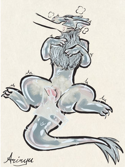 after_sex ambiguous_gender animal_genitalia animal_penis blush bodily_fluids body_blush caressing caressing_face cetacean_genitalia cetacean_penis claws cum cum_inside duo feral finger_claws genital_fluids genital_slit genitals glistening glistening_body horn male male/male penis scales shaking solo_focus tail tail_tuft tapering_penis toe_claws translucent translucent_body trembling tuft ariryu mythology dragon eastern_dragon human mammal mythological_creature mythological_scalie scalie absurd_res hi_res