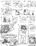 armor big_breasts breasts clothing cuddling female food fruit melon not_furry nude plant slime sweater text topwear mutantnight microsoft minecraft mojang xbox_game_studios baby_creeper endie iron_boy slime_girlfriend creeper_(minecraft) enderman human mammal comic english_text monochrome