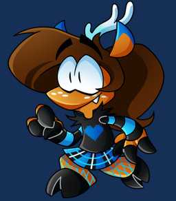 anthro antlers black_bottomwear black_clothing black_eyes black_hooves black_shirt black_skirt black_topwear black_vest blue_antlers blue_bottomwear blue_clothing blue_ears blue_shirt blue_skirt blue_topwear blue_vest bottomwear brown_body brown_ears brown_fur brown_hair brown_nose clothing fangs female fishnet_clothing fishnet_leggings fishnet_legwear freckles fur hair heart_print heart_symbol hooved_toes hooves horn leggings legwear long_hair multicolored_bottomwear multicolored_clothing multicolored_ears multicolored_shirt multicolored_skirt multicolored_topwear running sharp_teeth shirt skirt smile solo teeth topwear two_tone_antlers two_tone_clothing two_tone_ears two_tone_shirt two_tone_topwear two_tone_vest vest white_antlers white_bottomwear white_clothing white_skirt 8-bit-britt corn_kidz_64 fan_character rane_(8-bit-britt) deer faun mammal 2025 alpha_channel digital_media_(artwork)