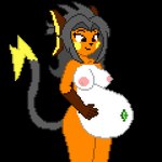 anthro belly belly_bump belly_gem big_belly breasts female fetal_movement gem navel_accessory navel_jewelry nipples nude pink_nipples pregnant pregnant_anthro pregnant_female solo preggopixels nintendo pokemon meirai_(fossildiggerstudios) generation_1_pokemon hybrid pokemon_(species) raichu 1:1 animated digital_media_(artwork) low_res pixel_(artwork) pixel_animation short_playtime