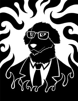 anthro biped clothed clothed_anthro clothed_male clothing eyewear fire front_view glasses looking_at_viewer male mouth_closed necktie pupils rectangular_glasses simple_background solo suit white_background sunnyclockwork scp_foundation kain_pathos_crow bird_dog canid canine canis domestic_dog golden_retriever hunting_dog mammal retriever 2014 black_and_white bust_portrait digital_drawing_(artwork) digital_media_(artwork) hi_res monochrome portrait