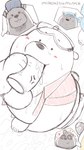 anthro balls blush clothed clothing dot_eyes erection genitals group hat headgear headwear male male/male open_clothing open_shirt open_topwear oral penis sex shirt slightly_chubby topwear digitslayer bear_and_breakfast cartoon_network we_bare_bears grizzly_(we_bare_bears) hank_(bear_and_breakfast) ice_bear_(we_bare_bears) panda_(we_bare_bears) bear brown_bear giant_panda grizzly_bear mammal polar_bear ursine 2022 4k 9:16 absurd_res hi_res sketch