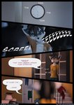 3d_(artwork) anthro breasts clock clothed clothing comic dialogue digital_media_(artwork) discarded_clothing electronics english_text female fully_clothed hi_res mammal phone procyonid raccoon ryder_(striped_sins) solo speech_bubble standing striped_sins subway text url willitfit