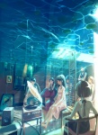 blue_eyes blue_hair brown_hair chair clothing dress dripping female frutiger_aero furniture gramophone group hair not_furry painting speaker surrealism underwater water wet what vofan fish human mammal marine shark digital_media_(artwork) hi_res