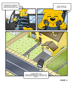 bite bottomwear building car clothing denim denim_bottomwear denim_clothing driving driving_car floppy_ears fog fur green_eyes home hoodie house jeans male pants road solo tail text topwear vehicle yellow_body yellow_fur doggettdouglasmcdog bird_dog canid canine canis domestic_dog golden_retriever hunting_dog mammal retriever comic english_text hi_res