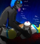bdsm bondage bound female maggie_detz male mxf cor1998l dex_longtail maggie_dietz canid canine canis demon domestic_dog domestic_ferret mammal mustelid musteline shiba_inu spitz true_musteline weasel hi_res
