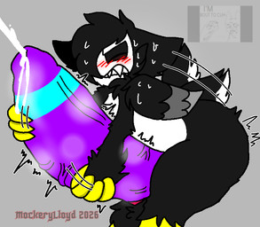 anthro big_butt big_penis blush bodily_fluids butt cum ejaculation genital_fluids genitals gooning huge_penis hyper hyper_genitalia hyper_penis male masturbation motion_lines penis solo thick_thighs throbbing throbbing_penis vein veiny_penis conditional_dnp mockerylloyd212 blushcrunch_studio dandy's_world roblox stormy_(mockerylloyd) avian bird corvid corvus_(genus) crow oscine passerine toon_(dandy's_world)