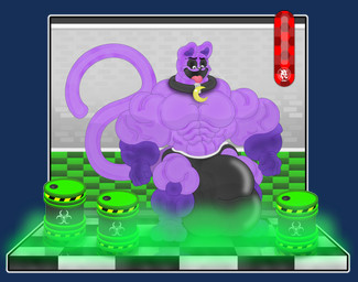 anthro balls barrel big_muscles biohazard_barrel biohazard_symbol brick_wall bulge clothed clothing excited excited_face fur genitals happy hazard_symbol huge_muscles hyper hyper_muscles jewelry long_tail male moon_necklace muscular necklace penis png_file smile solo symbol tail tongue tongue_out underwear wall_(structure) yellow_pendant jdbo-arts biohazard mob_entertainment poppy_playtime smiling_critters catnap_(poppy_playtime) critters_(poppy_playtime) domestic_cat felid feline felis mammal virus_(organism) absurd_res alpha_channel hi_res