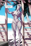 anthro athletic athletic_anthro bikini breasts camel_toe clothing female fin heart_symbol muscular notched_fin notched_tail scar solo swimwear two-piece_swimsuit delta.dynamics cataclysms fractured_paradise alexis_(delta.dynamics) fish marine shark 2:3 hi_res