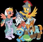 afnet_(clothing) armor clothing egyptian egyptian_clothing egyptian_headdress female group headdress headgear headwear horn jewelry looking_at_viewer male necklace simple_background transparent_background usekh wings amarthgul friendship_is_magic hasbro my_little_pony mythology flash_magnus_(mlp) meadowbrook_(mlp) mistmane_(mlp) rockhoof_(mlp) somnambula_(mlp) starswirl_the_bearded_(mlp) equid equine horse mammal mythological_creature mythological_equine pegasus pony unicorn absurd_res alpha_channel hi_res