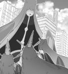 anthro bamboo blush bound building city extreme_size_difference featureless_chest female fur group kemono larger_female male male/female size_difference smaller_male soryuu nintendo pokemon canid canine celesteela generation_4_pokemon generation_7_pokemon lucario mammal pokemon_(species) ultra_beast 2018 monochrome