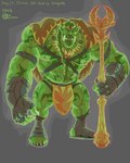 barazoku bottomwear clothing grey_background logo loincloth male musclegut muscular orcus_challenge simple_background solo text rickleone humanoid orc himbo 4:5 artist_logo digital_media_(artwork) english_text full-length_portrait hi_res portrait signature