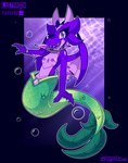 anthro areola bracelet breasts crystal female fin gem green_tail jewelry looking_at_viewer nipples open_mouth purple_body purple_eyes purple_gem slim small_breasts solo sparkles sparkling_tail split_form tail underwater water wings lustragon mermay mythology violet_(iestraig) dragon marine merfolk mythological_creature mythological_equine mythological_scalie scalie absurd_res digital_drawing_(artwork) digital_media_(artwork) hi_res