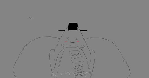 ambiguous_gender ass_up big_butt big_penis blush bodily_fluids butt clothed clothing duo facial_hair fellatio_from_feral genitals huge_butt huge_penis hyper hyper_butt hyper_genitalia hyper_penis male male_focus mustache partially_clothed penis saliva saliva_on_penis sex snout text thick_thighs top_hat_only pear_png deltarune deltarune_tomorrow_(meme) undertale_(series) annoying_dog_(undertale) nubert canid canine mammal animated english_text greyscale loop monochrome