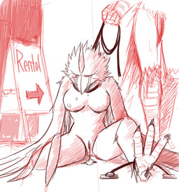 after_sex anthro bodily_fluids bound breasts collar crying cum cum_in_vagina cum_inside duo female forced genital_fluids genitals leaking_cum leash non-mammal_breasts nude prostitution rape sex simple_background slave tears vulva white_background vayu avian black_and_white_and_red digital_drawing_(artwork) digital_media_(artwork) monochrome red_theme sketch