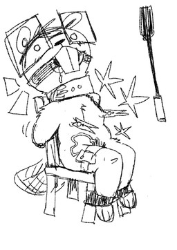ankle_cuffs anthro bdsm big_teeth blush bodily_fluids bondage bound chair chair_bondage clothes_pin collar cuff_(restraint) drooling egg_vibrator eyes_closed eyewear female furniture glasses hands_behind_back hands_tied nipple_fetish nipple_pinch nipple_play pain pinch rectangular_glasses restraints saliva sex_toy solo star_symbol struggling vibrator wearing_glasses whip wahlgo zelda_(wahlgo) beaver mammal rodent black_and_white hi_res monochrome sketch