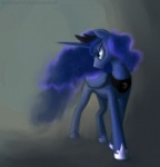 blue_body blue_eyes blue_feathers blue_hair crown ethereal_hair feathered_wings feathers female feral hair headgear horn quadruped solo tiara wings discordthetrollest friendship_is_magic hasbro my_little_pony mythology princess_luna_(mlp) equid equine mammal mythological_creature mythological_equine winged_unicorn shaded soft_shading