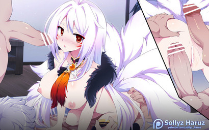 balls blush breasts circumcised erection female genitals group group_sex humanoid_genitalia humanoid_penis ineffective_censorship inside looking_at_viewer lying male male/female multi_tail nipples on_back open_mouth patreon_logo penis red_eyes sex standing tail text vulva sollyz elsword patreon ara_haan animal_humanoid canid canid_humanoid canine canine_humanoid fox_humanoid human humanoid mammal mammal_humanoid 2017 censored digital_drawing_(artwork) digital_media_(artwork) url