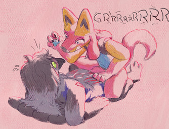 aggressive alternate_color ambiguous_gender anthro bite_mark blood blush bodily_fluids claws cum cum_on_belly cum_on_body drooling duo genital_fluids genitals growling male male/ambiguous nude on_ground on_top_of_another overweight penis pinned pinned_to_ground saliva scratch_mark scratches simple_background text ray_karr nintendo pokemon kirill_(kirillbrib) ray_karr_lucario_(ray_karr) avian bird corvid generation_4_pokemon lucario magpie_(corvid) oscine passerine pokemon_(species) 2023 hi_res