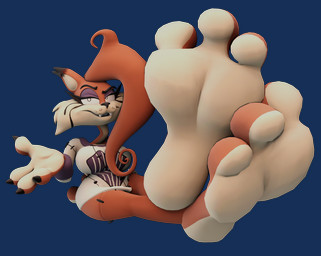 3_toes 4_fingers anthro barefoot breasts clothing feet female fingers foot_focus hindpaw humanoid_feet makeup mascara paws plantigrade running_makeup running_mascara soles solo toes zefeetsheet spanky_bobcat bobcat felid feline lynx mammal 3d_(artwork) alpha_channel blender_(artwork) digital_media_(artwork) hi_res