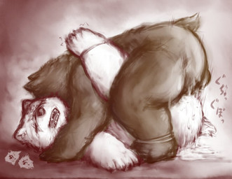 anal anal_penetration anthro anthro_on_anthro anthro_penetrated anthro_penetrating anthro_penetrating_anthro balls bodily_fluids brown_body brown_fur butt crying cum cum_in_ass cum_inside cum_on_butt cum_on_ground duo ejaculation forced forced_anal from_front_position fur genital_fluids genitals hug lying male male/male male_on_bottom male_on_top male_penetrated male_penetrating male_penetrating_male missionary_position on_back on_bottom on_top overweight overweight_male pelvic_thrust penetration penile penile_penetration penis_in_ass rape saliva sex tears tremble_spikes white_body white_fur funo848nofu sdorica crushfang_(sdorica_sunset) dagger_(sdorica_sunset) bear mammal polar_bear ursine