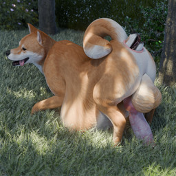 almost_fully_inside anal anal_head_gulp anal_vore animal_genitalia animal_penis canine_genitalia canine_penis duo erection feral feral_pred feral_prey genitals male male/male park penis vore thehellfirehorse canid canine canis domestic_dog mammal shiba_inu spitz 1:1 3d_(artwork) digital_media_(artwork) hi_res