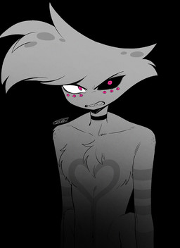 anthro black_background choker choker_only jewelry male multi_eye necklace necklace_only nude simple_background solo enaic31 hazbin_hotel hellaverse angel_dust arachnid arthropod demon spider absurd_res hi_res