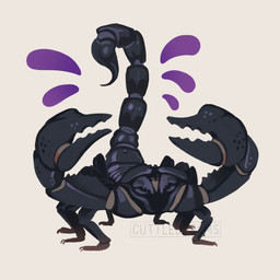 8_legs ambiguous_gender black_body chelicerae exoskeleton feral front_view glistening glistening_body long_tail looking_at_viewer multi_limb pedipalps raised_tail segmented_tail simple_background solo splash stinger tail white_background cuttledreams arachnid arthropod asian_forest_scorpion giant_forest_scorpion scorpion scorpionid 1:1 digital_drawing_(artwork) digital_media_(artwork) watermark