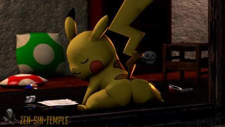 big_butt butt chair crayon female feral furniture on_model paper pillow pokeball standard_pokeball twerking zensintemple mario_bros nintendo pokemon mario generation_1_pokemon pikachu pokemon_(species) 16:9 3d_(artwork) 3d_animation animated digital_media_(artwork) hi_res high_framerate no_sound short_playtime source_filmmaker_(artwork) video widescreen
