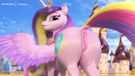 animal_genitalia animal_vulva anus bodily_fluids butt clitoral_winking clitoris cutie_mark detailed_background ejaculation equine_anus equine_genitalia equine_vulva eyebrows eyelashes feathered_wings feathers female feral genital_fluids genitals horn licking licking_lips looking_at_viewer looking_back looking_back_at_viewer moan multicolored_tail outside presenting presenting_anus presenting_hindquarters presenting_vulva puffy_anus purple_eyes rear_view seductive shaking_butt solo tail teats tongue tongue_out vaginal_fluids vaginal_squirting vulva wings clopician friendship_is_magic hasbro my_little_pony mythology princess_cadance_(mlp) equid equine horse mammal mythological_creature mythological_equine winged_unicorn 16:9 2022 3d_(artwork) 3d_animation animated digital_media_(artwork) short_playtime sound video widescreen