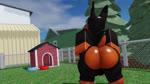 anthro balls big_butt brown_body brown_fur bubble_butt building butt day doghouse fence fur genitals glistening glistening_butt hand_on_butt house male nude orange_body orange_fur outside plant presenting presenting_hindquarters public shaking_butt solo tail tail_motion tailwag tree willie_piv roblox canid canine canis dobermann domestic_dog mammal pinscher robloxian 16:9 3d_(artwork) 3d_animation animated digital_media_(artwork) hi_res high_framerate no_sound short_playtime watermark webm widescreen