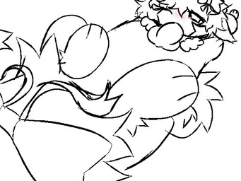 all_fours blush bow_ribbon duo fellatio feral genitals knot knotted_penis male male/male oral penile penis sex toony gorebugz lawrence_gorebugz lagomorph leporid mammal rabbit 4:3 animated