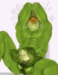 abs anthro balls blush blush_lines blushing_profusely bodily_fluids cabbage erection food for_a_head genital_fluids genitals green_body heart_symbol holding_penis leaf male muscular muscular_male nude pecs peeling penis plant precum raised_arms simple_background solo sweat unusual_anatomy unusual_genitalia unusual_penis vegetable white_background kogito elemental_creature elemental_humanoid flora_fauna food_creature food_humanoid humanoid living_cabbage living_vegetable object_head plant_humanoid hi_res