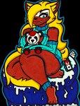 3_toes anthro bean_bag bent_legs big_breasts blonde_hair blue_eyes breasts cellphone chair claws clothed clothing crossed_arms curvy_figure cute_fangs dark_body dark_skin electronics eyeshadow fangs feet female freckles fur furniture hair hug hugging_object hugging_plushie long_hair long_sleeves long_tail makeup on_sofa pawpads paws phone plushie pose sitting sitting_on_sofa skimpy smile sofa solo sweater tail teeth toe_claws toes topwear virgin_killer_sweater voluptuous wide_hips yellow_body yellow_fur yellow_tail thegrumpiestpanda_(artist) idw_publishing meme_clothing sega sonic_the_hedgehog_(comics) sonic_the_hedgehog_(idw) sonic_the_hedgehog_(series) whisper_the_wolf canid canine canis mammal wolf 2024 absurd_res hi_res meme pinup traditional_media_(artwork)