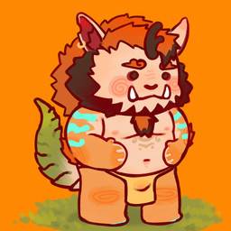 anthro asian_clothing belly blush bulge chibi clothing east_asian_clothing fundoshi fur japanese_clothing male navel nipples orange_body orange_fur slightly_chubby solo tusks underwear midoku268 asian_mythology chinese_mythology east_asian_mythology mythology xxl_woofia suichong mythological_creature mythological_nian nian_(species) 1:1 hi_res