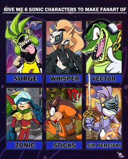 annoyed anthro armband armor belt big_tongue blood blood_on_face bodily_fluids chain electronics female futuristic_armor futuristic_suit gesture gold_(metal) gold_chain green_body hair hand_gesture headphones knight_armor making_faces male mask medieval_armor melee_weapon mouth_full open_mouth open_smile pointy_ears ponytail sharp_teeth shush smile sword teeth text thumbs_up tied_hair tongue tongue_out weapon invdrscar archie_comics idw_publishing sega sonic_and_the_black_knight sonic_boom sonic_storybook_series sonic_the_hedgehog_(archie) sonic_the_hedgehog_(comics) sonic_the_hedgehog_(idw) sonic_the_hedgehog_(series) sir_percival_(sonic_and_the_black_knight) sticks_the_jungle_badger surge_the_tenrec vector_the_crocodile whisper_the_wolf zonic_the_zone_cop afrosoricid canid canine canis crocodile crocodilian domestic_cat eulipotyphlan felid feline felis hedgehog mammal reptile scalie tenrec wolf 2022 english_text hi_res