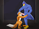 3_toes 5_fingers anthro anthro_on_anthro anthro_penetrated anthro_penetrating anthro_penetrating_anthro anthro_pov ball_slap balls balls_deep balls_on_face barefoot blue_body blue_feathers bodily_fluids body_part_in_mouth bouncing_balls cum cum_in_mouth cum_inside cum_on_balls cum_on_face cum_on_own_balls cum_on_own_penis cum_on_penis cum_on_self deep_throat duo erection eye_contact face_fucking feathers feet fellatio fingers first_person_view fluffy fluffy_tail forced forced_oral genital_fluids genitals high-angle_view humanoid_genitalia humanoid_penis irrumatio looking_at_another looking_at_partner looking_at_viewer low-angle_view male male/male male_penetrated male_penetrating male_penetrating_male male_pov multiple_angles muscular muscular_anthro muscular_male nude oral oral_only oral_penetration orgasm paws penetrating_pov penetration penile penile_penetration penis penis_in_mouth rough_sex sex slap tail toes passchan nintendo star_fox falco_lombardi fox_mccloud avian bird canid canine fox mammal 2021 2d_animation 4:3 animated flash_conversion long_playtime no_sound webm