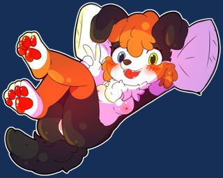 anthro breasts female genitals solo vulva young young_anthro littlecowgomoo canid canine mammal absurd_res alpha_channel hi_res