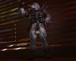 anthro balls biceps circumcised erection flexing genitals male muscular muscular_male muscular_thighs obliques penis solo triceps azphyr hammerhead_(petruz) 3d_(artwork) digital_media_(artwork)