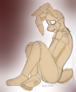 anthro bodily_fluids crying feet fingers fur grey_eyes long_ears male multicolored_body multicolored_fur plushie scut_tail sharp_teeth short_story short_tail simple_background sitting solo stitch_(sewing) tail tan_body tan_fur tears teeth toes two_tone_body two_tone_fur zipper nukde five_nights_at_freddy's five_nights_at_freddy's_4 scottgames fan_character patchy_(nukde) animate_inanimate lagomorph leporid living_plushie mammal rabbit 2015 digital_media_(artwork) story story_in_description