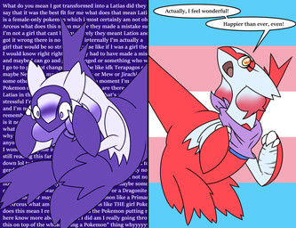 after_transformation before_and_after blue_body blue_fur bob_cut body_dysmorphia claws clothing desperation dysphoria feather_hair feathers female feral freaking_out fur gender_euphoria gender_transformation gradient_hair hair happy implied_transformation lgbt_pride open_mouth pride_color_background pride_colors pseudo_hair purple_clothing red_body red_feathers red_fur red_hair red_tail red_wings scarf simple_background solo speech_bubble tail text transformation transgender_pride_colors white_body white_claws white_feathers white_fur white_hair wings yellow_eyes motherlatias nintendo pokemon pokemon_mystery_dungeon spike_chunsoft heather_(motherlatias) generation_3_pokemon latias legendary_pokemon pokemon_(species) 2024 digital_media_(artwork) english_text trans_(lore) trans_woman_(lore)
