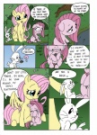 absurd_res angel_(mlp) bodily_fluids comic crying dialogue earth_pony english_text equid equine feathered_wings feathers female feral fluttershy_(mlp) friendship_is_magic hasbro hi_res horse mammal mohawkrex my_little_pony mythological_creature mythological_equine mythology pegasus pinkamena_(mlp) pinkie_pie_(mlp) pony quadruped rock sad sitting tail tears text whysoseriouss wings yellow_body yellow_feathers young