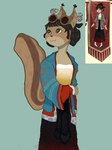 anthro anthrofied female fur green_eyes tan_body tan_fur finnqtqtqt identity_v mechanic_(identity_v) mammal rodent sciurid tree_squirrel