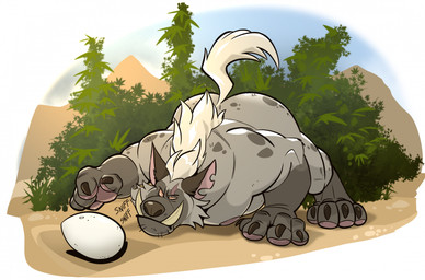 all_fours anthro ass_up big_butt blonde_hair body_hair butt butt_hair drugs egg eye_scar facial_scar facial_tuft fur hair male marijuana markings musclegut muscular nude onomatopoeia outdoor_nudity raised_tail scar sniffing solo sound_effects spots spotted_body spotted_fur stoned substance_intoxication tail text tuft tusks dead_stray_bear gnoll_way_home gnoll hyena mammal hi_res