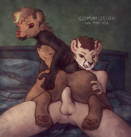 action_pose ahegao anal anal_penetration anthro balls bed black_body black_fur brown_body brown_fur brown_hair bulge butt duo ear_piercing erection facial_piercing fur furniture genitals green_body green_fur green_hair hair hand_on_butt leg_grab looking_pleasured lying male male/male markings multicolored_body multicolored_fur multicolored_hair nipples nose_piercing nude on_back on_bed penetration penile penile_penetration penis penis_in_ass piercing pose raised_leg red_nipples red_nose red_penis sex sitting sitting_on_another sitting_on_penis smile spots spotted_body spotted_fur tail tattoo text rispi cheetah dasyurid dasyuromorph felid feline mammal marsupial tasmanian_devil english_text hi_res