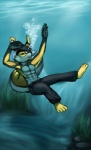 abs belt biceps black_fur black_hair blue_fur bubble byondrage clothing fur hair jex male muscles open_mouth pants pecs pose sea sinking solo toned tongue topless underwater water wet white_hair yellow_eyes yellow_fur
Rating: Safe
Score: 1
User: DreamWeaver
Date: March 19, 2013