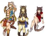 blonde_hair breasts clothed clothing crossgender female fur group hair looking_at_viewer male simple_background white_background miyukiaya nekojishi studio_klondike likulau lin_hu shu-chi animal_humanoid cat_humanoid clouded_leopard felid felid_humanoid feline feline_humanoid humanoid leopard_cat mammal mammal_humanoid pantherine pantherine_humanoid prionailurus tiger_humanoid 2017 5:4